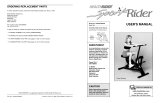 HEALTH RIDER HREMCR9009 SPORTRIDER User manual