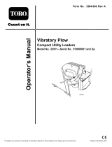 Toro Vibratory Plow, Compact Utility Loaders User manual