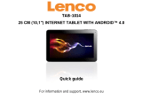 Lenco Tab 1014 Quick start guide