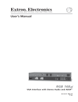 Extron RGB 168xi User manual