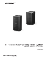 Bose F1 Model 812 Flexible Array loudspeaker User manual