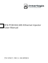 Interlogix Gigabit Power Over Ethernet Injector (PoE+) User manual