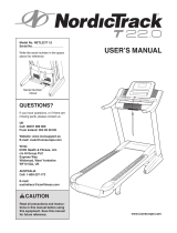 NordicTrack T22.0 Treadmill User manual