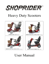 Shoprider SPRINTER XL3 DELUXE User manual