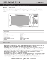 Cookworks EM7 17L 700W SOLO TCH SLV User manual