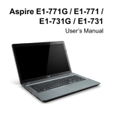 Acer Aspire E1-771G User manual