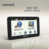 Garmin Dezl 560 User manual