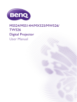 BenQ MS524/MS514H/MX525/MW526/TW526 User manual
