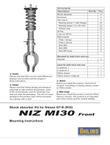 Ohlins NIZ MI30 Mounting Instruction