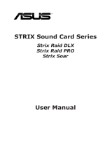 Asus STRIX RAID PRO User manual