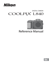 Nikon COOLPIX L840 User manual