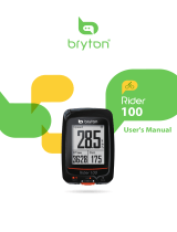 Bryton Rider 100 User manual