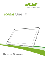Acer Iconia One 10 User manual