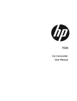 HP f500 Car Camcorder User manual