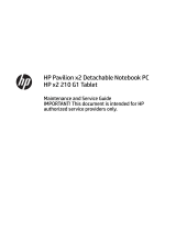 HP Pavilion 10-n200 x2 Detachable PC User guide