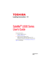 Toshiba U505-S2005RD User manual