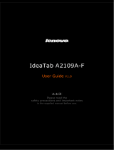 Lenovo IdeaTab A2109A-F User manual