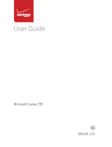 Microsoft Lumia 735 Verizon Wireless Owner's manual