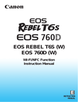 Canon EOS Rebel T6s Operating instructions
