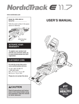 NordicTrack E 11.7 User manual