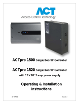 ACT ACTpro 1520 Operating & Installation Instructions Manual