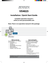 Jensen VX-4025 Installation Installation guide