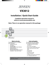 Jensen VX3012 Installation guide