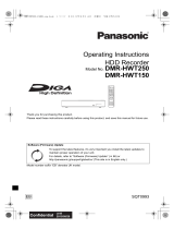 Panasonic DMR-HWT150EB 500GB Freeview Play Recorder User manual