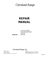 Cleveland Range 10-CKGM-250 User manual