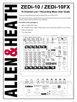 ALLEN & HEATH ZEDi-10 FX User manual