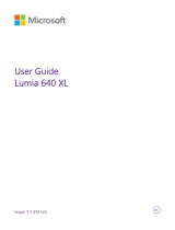 Microsoft Lumia 640 XL - Windows 8.1 Update 2 Owner's manual