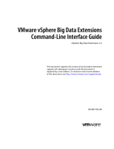 VMware vSphere vSphere Big Data Extensions 2.2 User guide