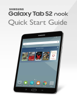 Samsung Galaxy Tab S Galaxy Tab S2 9.7 NOOK Quick start guide