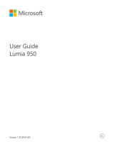 Microsoft Lumia 950 - Windows 10 Owner's manual