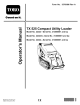 Toro TX 525 Compact Utility Loader User manual