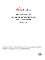 Amantii WM-3522CF Owner's manual