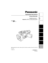 Panasonic AG-DVX100B User manual