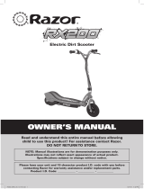 Sharper Image Razor® Off-Road Electric Scooter Owner's manual