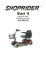 Shoprider GK9 Start 8 User manual