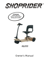 Shoprider FS777 GETABOUT User manual