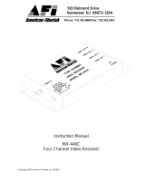 American Fibertek MR-440C Owner's manual