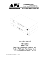 American Fibertek MTX-8229C Owner's manual