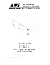 AFi MTX-MRX-8485C-SL Owner's manual