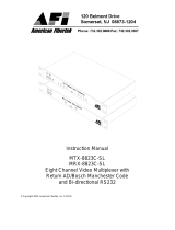AFi MTX-8823C-SL Owner's manual