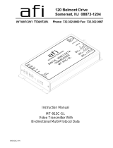 AFi MT-913C-SL Owner's manual