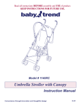 Baby Trend UMBRELLA STROLLER Owner's manual