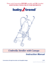 Baby Trend UMBRELLA STROLLER Owner's manual