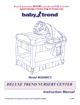 Baby Trend Deluxe Trend Nursery Center Owner's manual