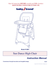 BABYTREND Sundance High Chair Owner's manual