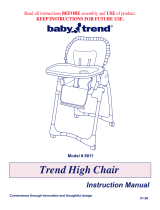 BABYTREND Trend High Chair Owner's manual